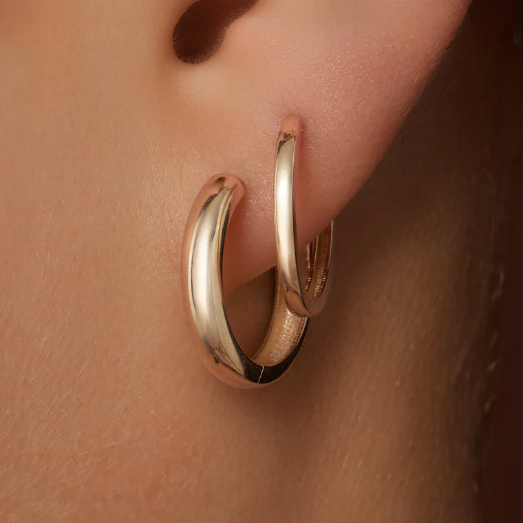 9 Karaats Geelgouden Creolen {} 11 MM - 15 MM