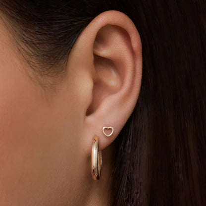 14 Karaats Geelgouden Creolen  {} 11 MM - 17,5 MM