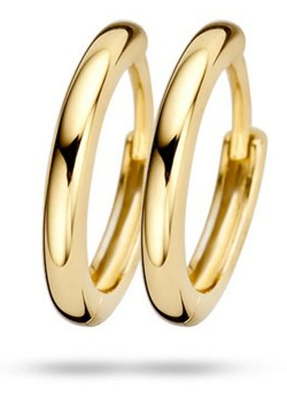 14 Karaats Geelgouden Creolen  {} 11 MM - 17,5 MM