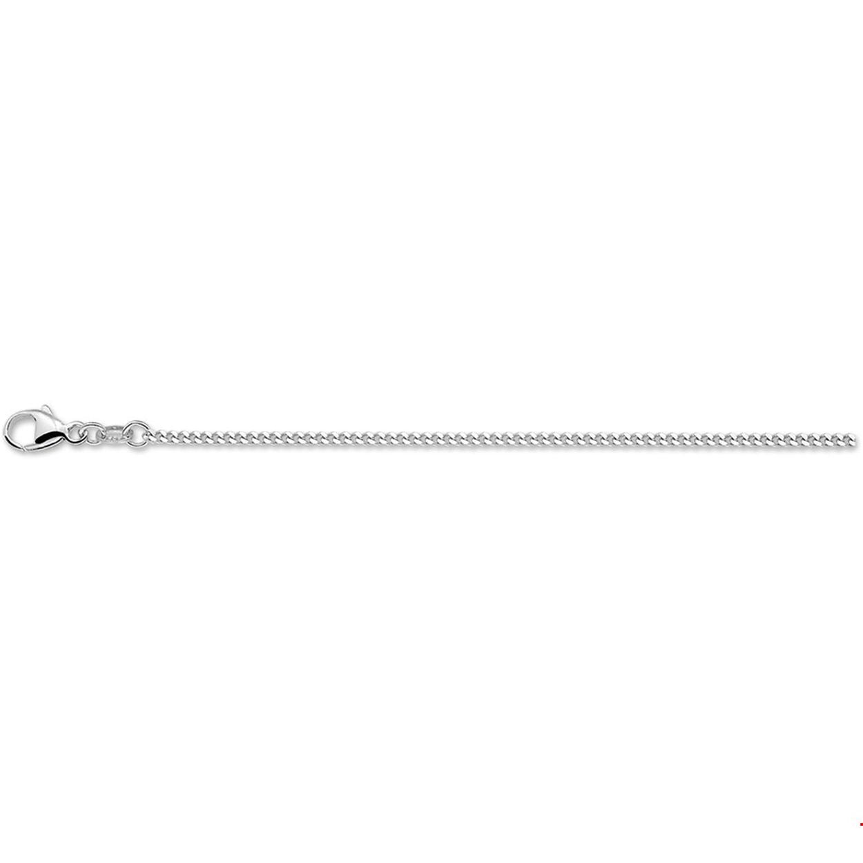 Zilver Geslepen Gourmet Collier {} 0.9 MM