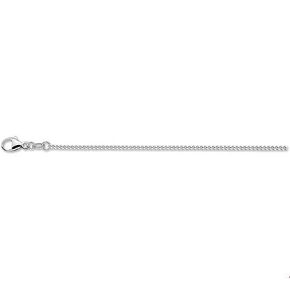 Zilver Geslepen Gourmet Collier {} 0.9 MM