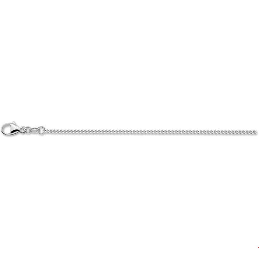 Zilver Geslepen Gourmet Collier {} 0.9 MM