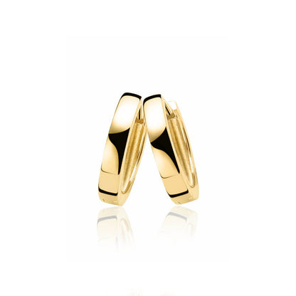 Klapoorringen Geel verguld {} 2.5 MM - 4MM